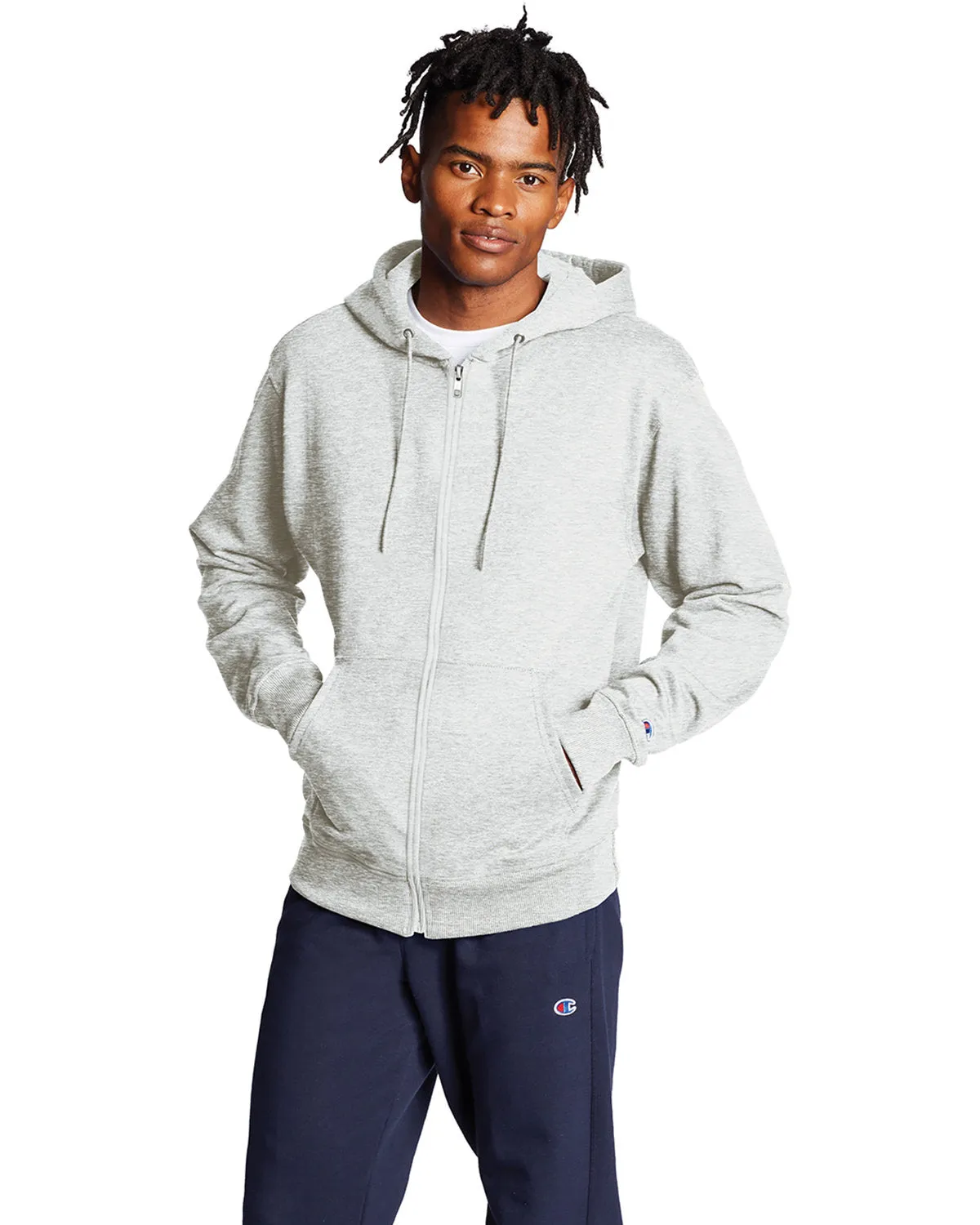 Champion S800 Erwachsenen-Doppel-Dry Eco Kapuzenpullover mit Reißverschluss
