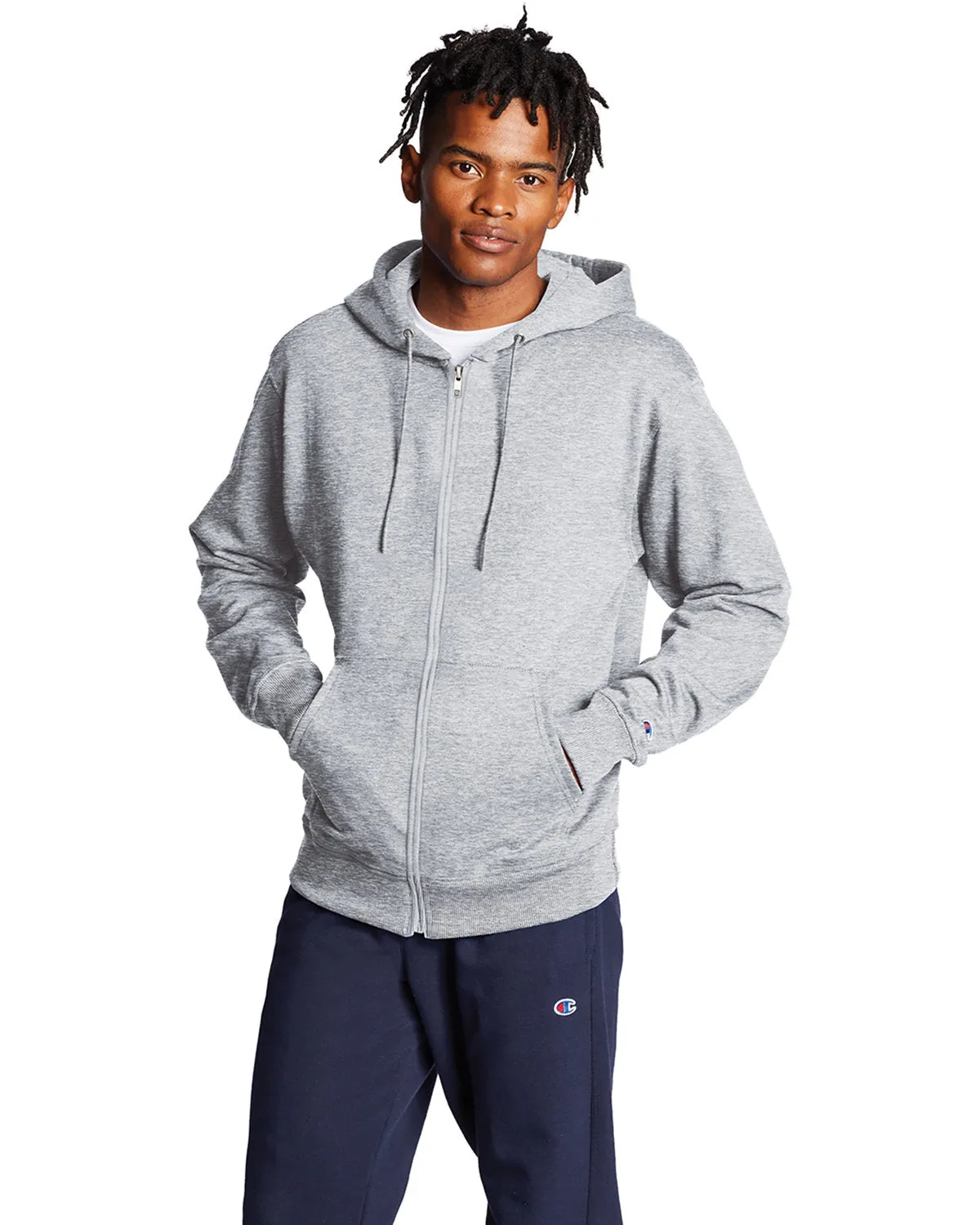 Champion S800 Erwachsenen-Doppel-Dry Eco Kapuzenpullover mit Reißverschluss