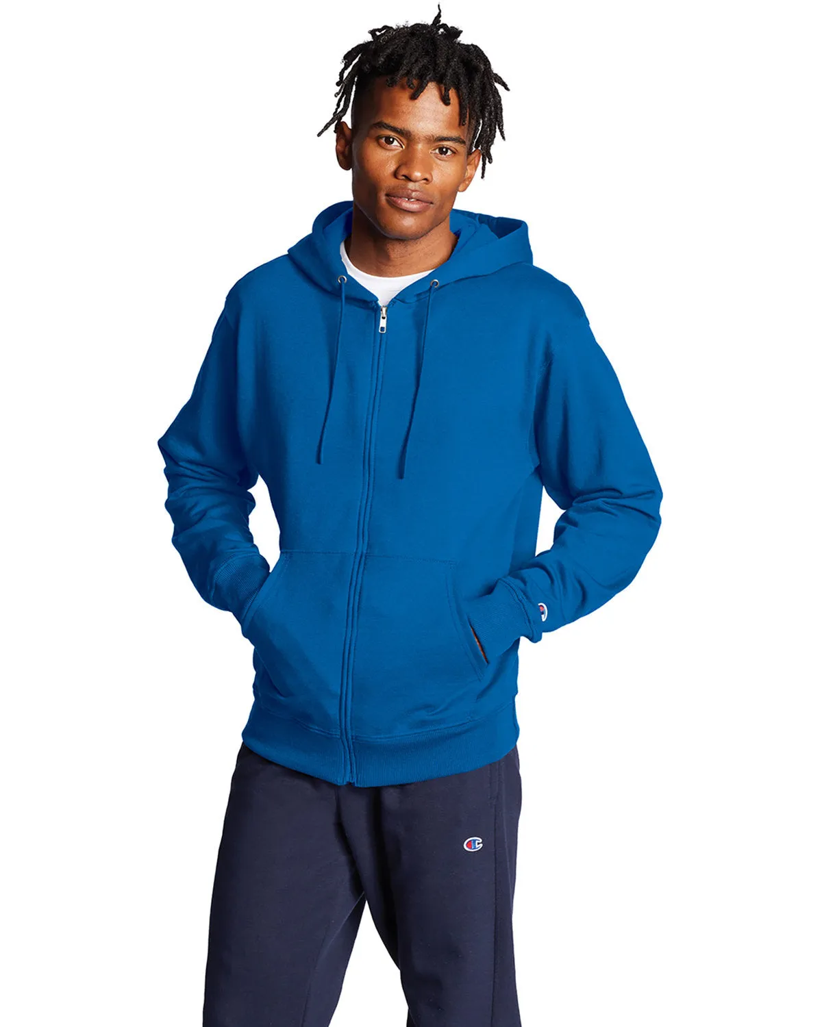 Champion S800 Erwachsenen-Doppel-Dry Eco Kapuzenpullover mit Reißverschluss