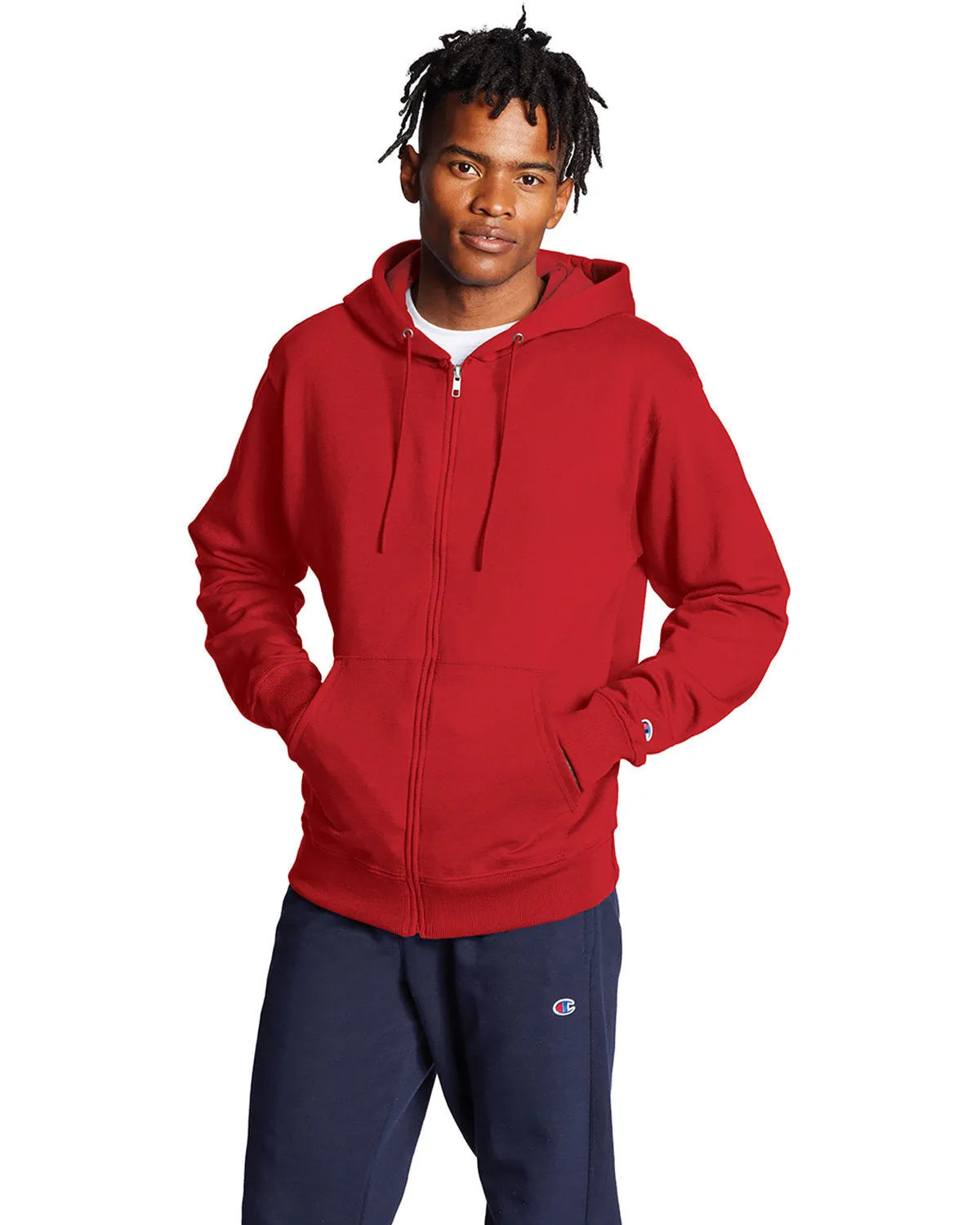 Champion S800 Erwachsenen-Doppel-Dry Eco Kapuzenpullover mit Reißverschluss