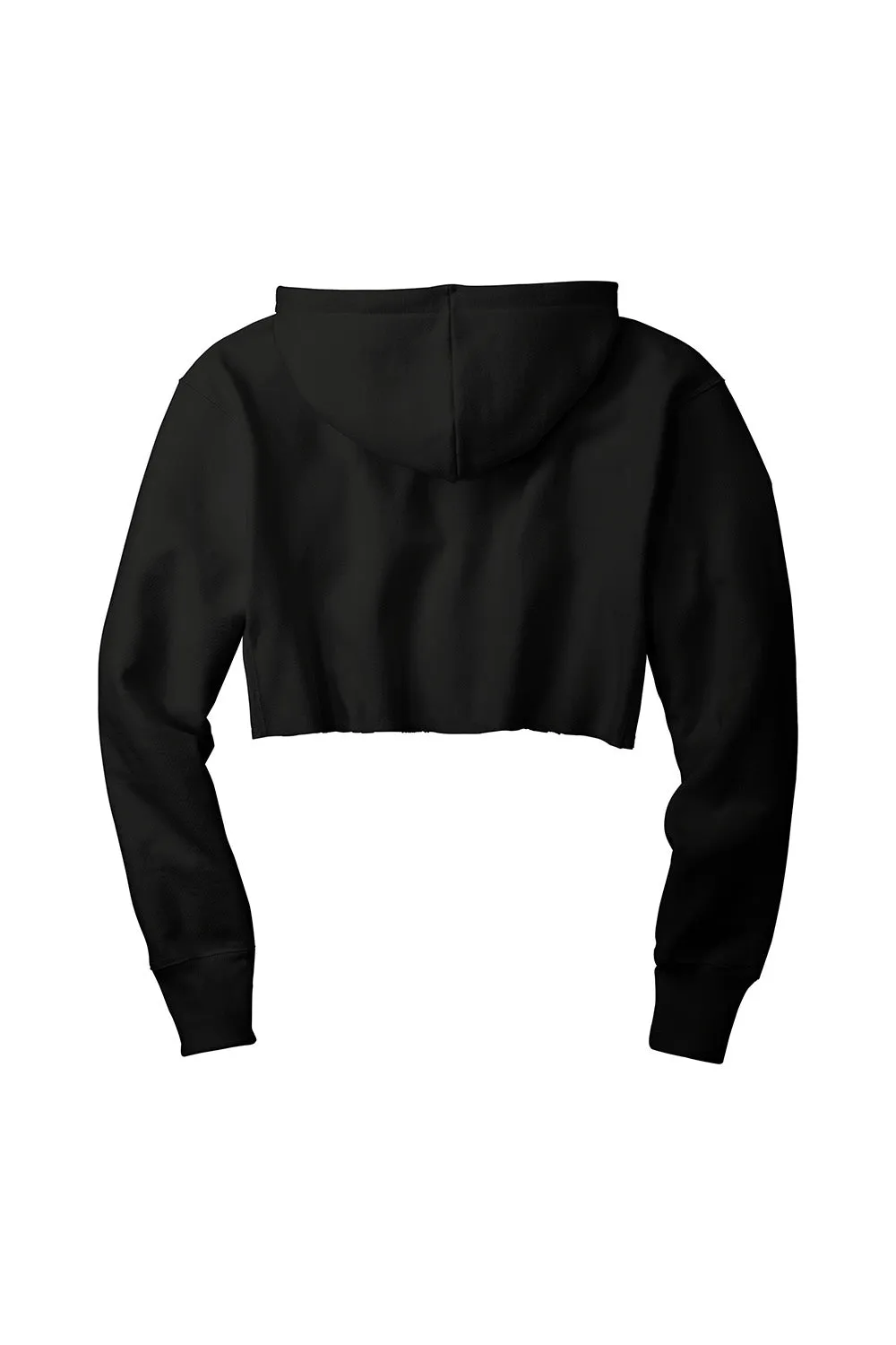 Champion Damen Reverse Weave Cropped Cut Off Kapuzenpullover Hoodie - Schwarz