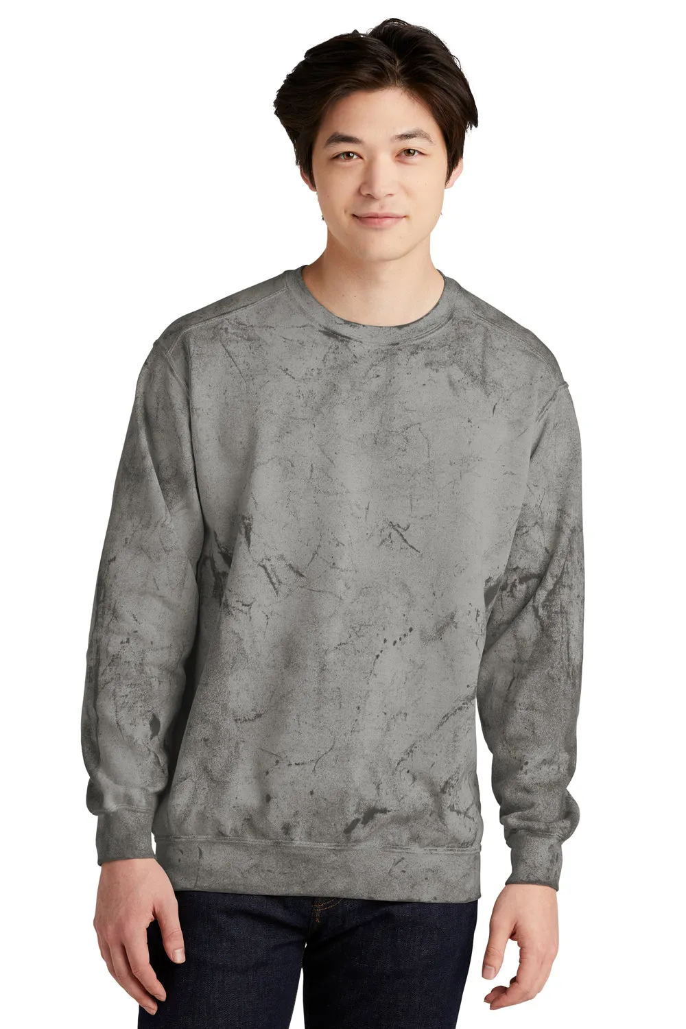 Comfort Colors Herren Color Blast Rundhalspullover - Rauchgrau
