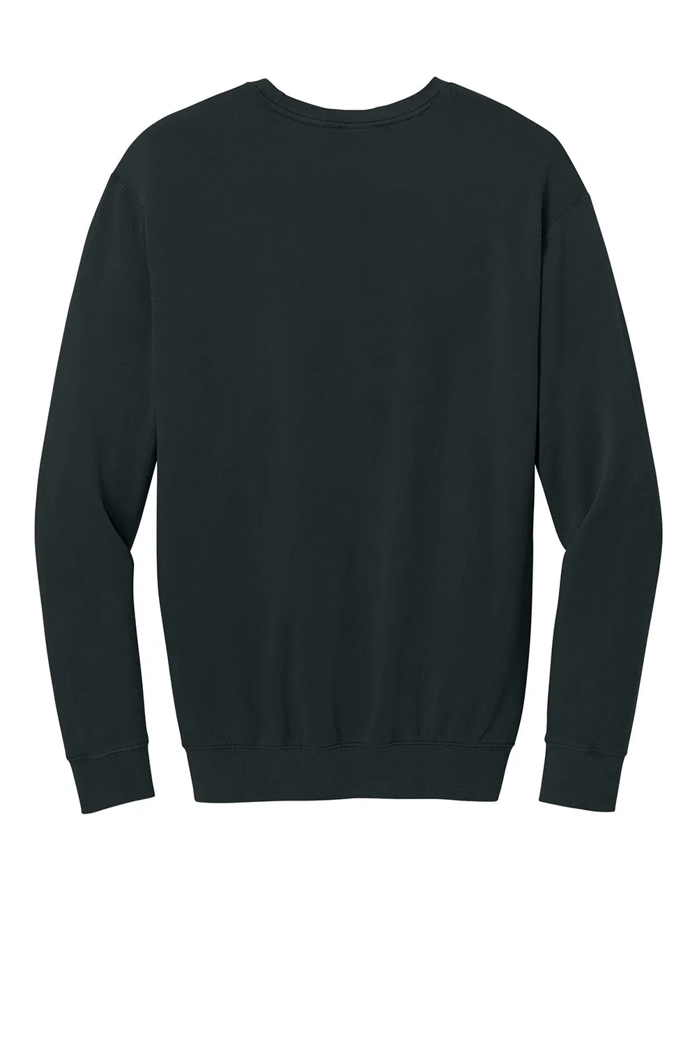 Comfort Colors Herren Fleece Pullover mit Rundhalsausschnitt - gefärbtes Gewebe - Schwarz