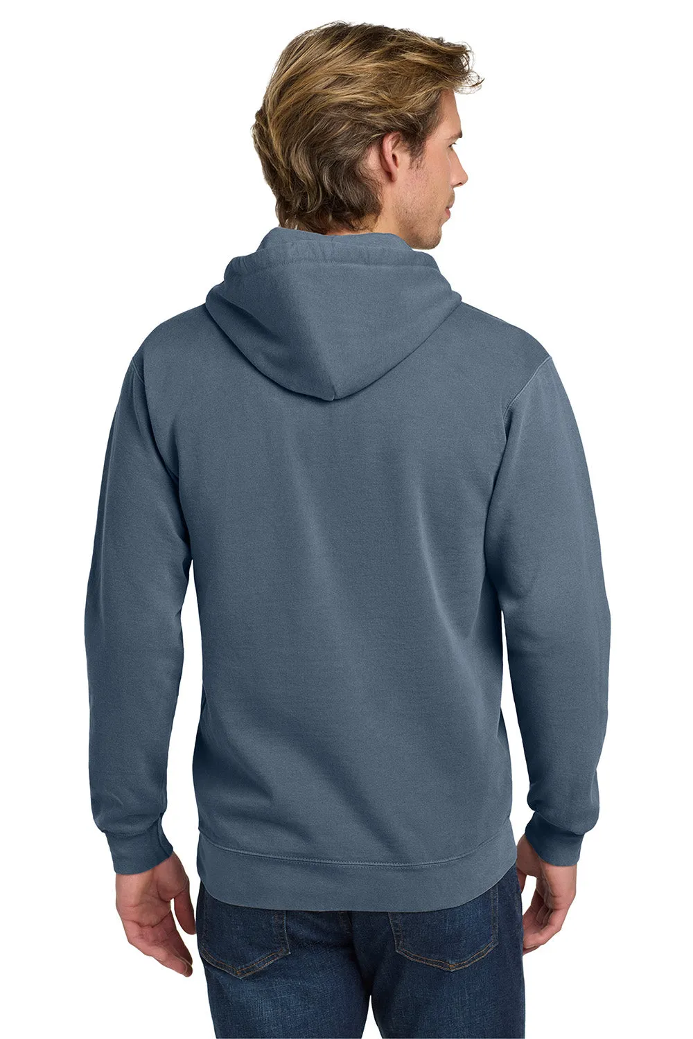 Comfort Colors Herren Kapuzenpullover mit Kangaroo-Tasche - Blue Jean