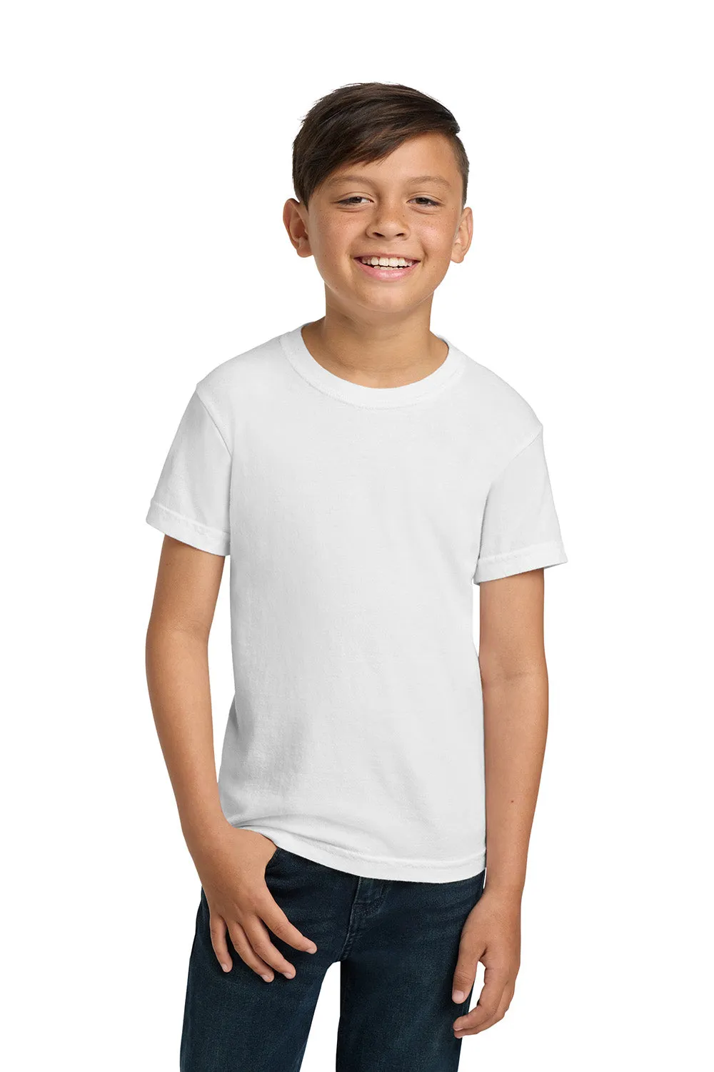 Comfort Colors Jugend Kurzarm Rundhals T-Shirt - Weiß
