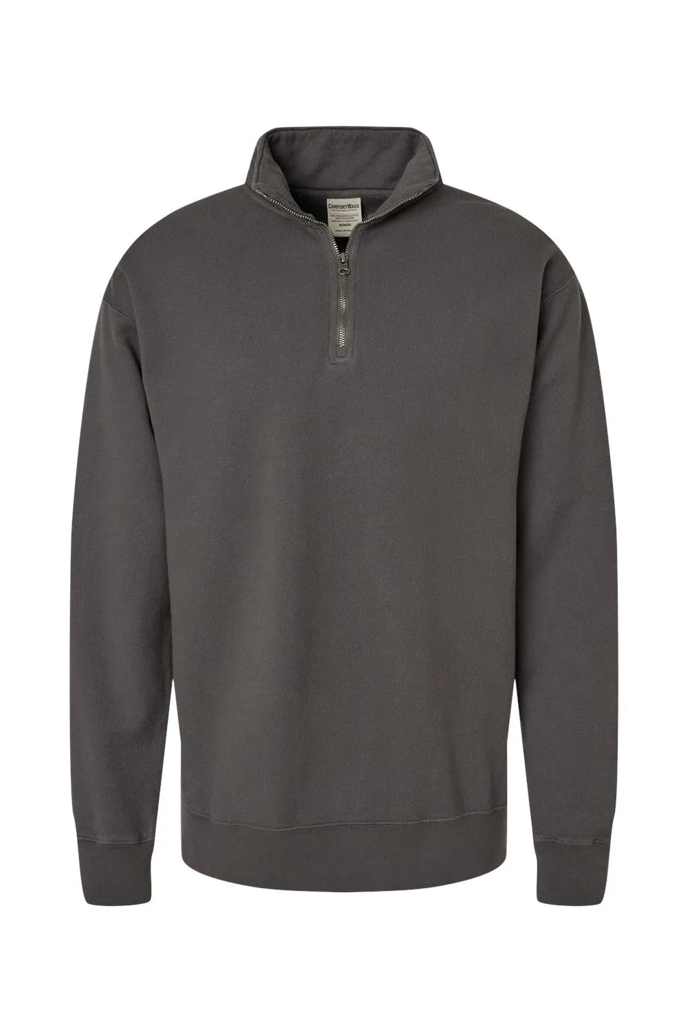 ComfortWash von Hanes Herren 1/4-Zip Sweatshirt - Eisenbahngrau