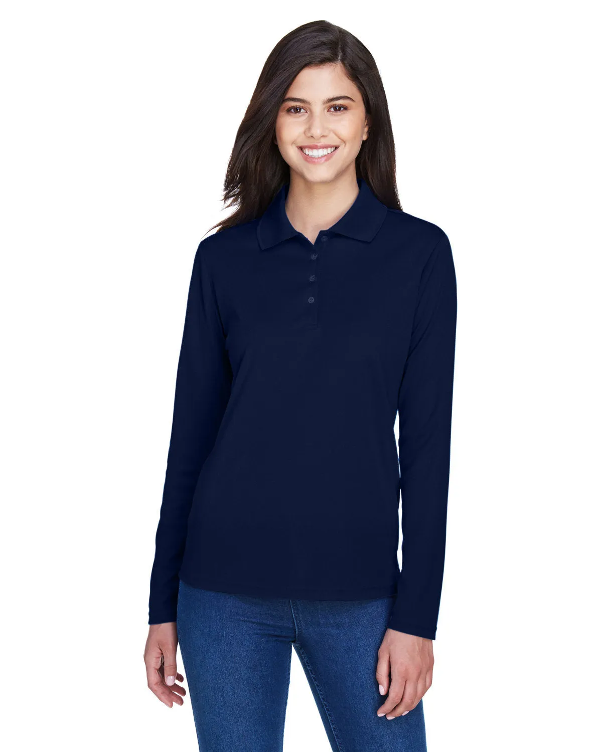 Core 365 78192 Damen Pinnacle Performance Langarm-Piqué-Polo