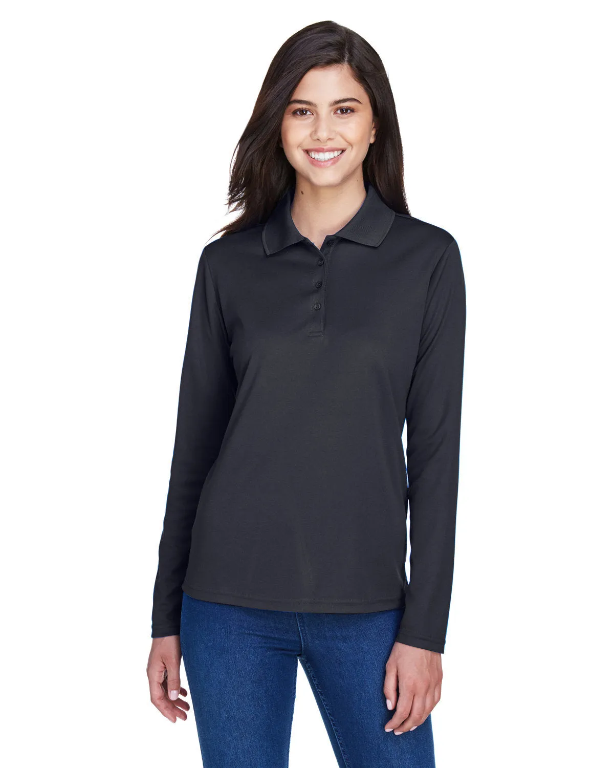 Core 365 78192 Damen Pinnacle Performance Langarm-Piqué-Polo