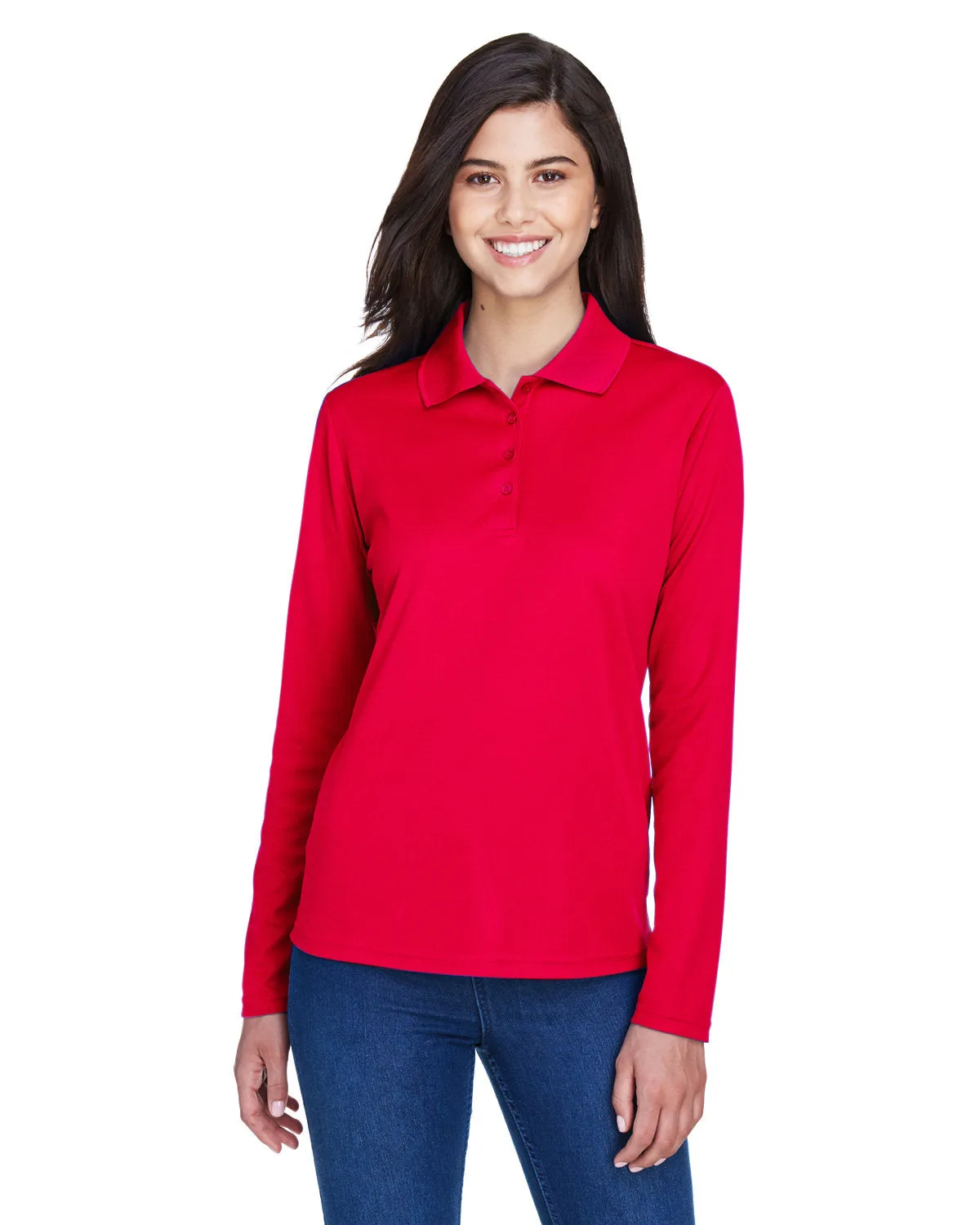 Core 365 78192 Damen Pinnacle Performance Langarm-Piqué-Polo