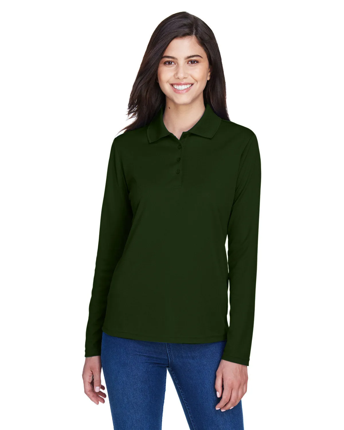Core 365 78192 Damen Pinnacle Performance Langarm-Piqué-Polo