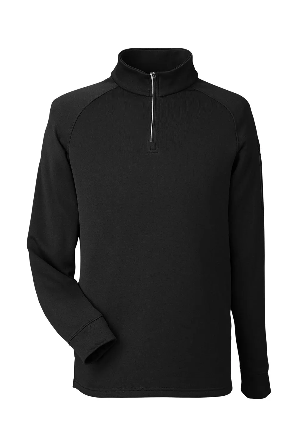 Core 365 Herren Fusion ChromaSoft Anti-Static Fleece 1/4-Zip Sweatshirt mit Tasche - Schwarz