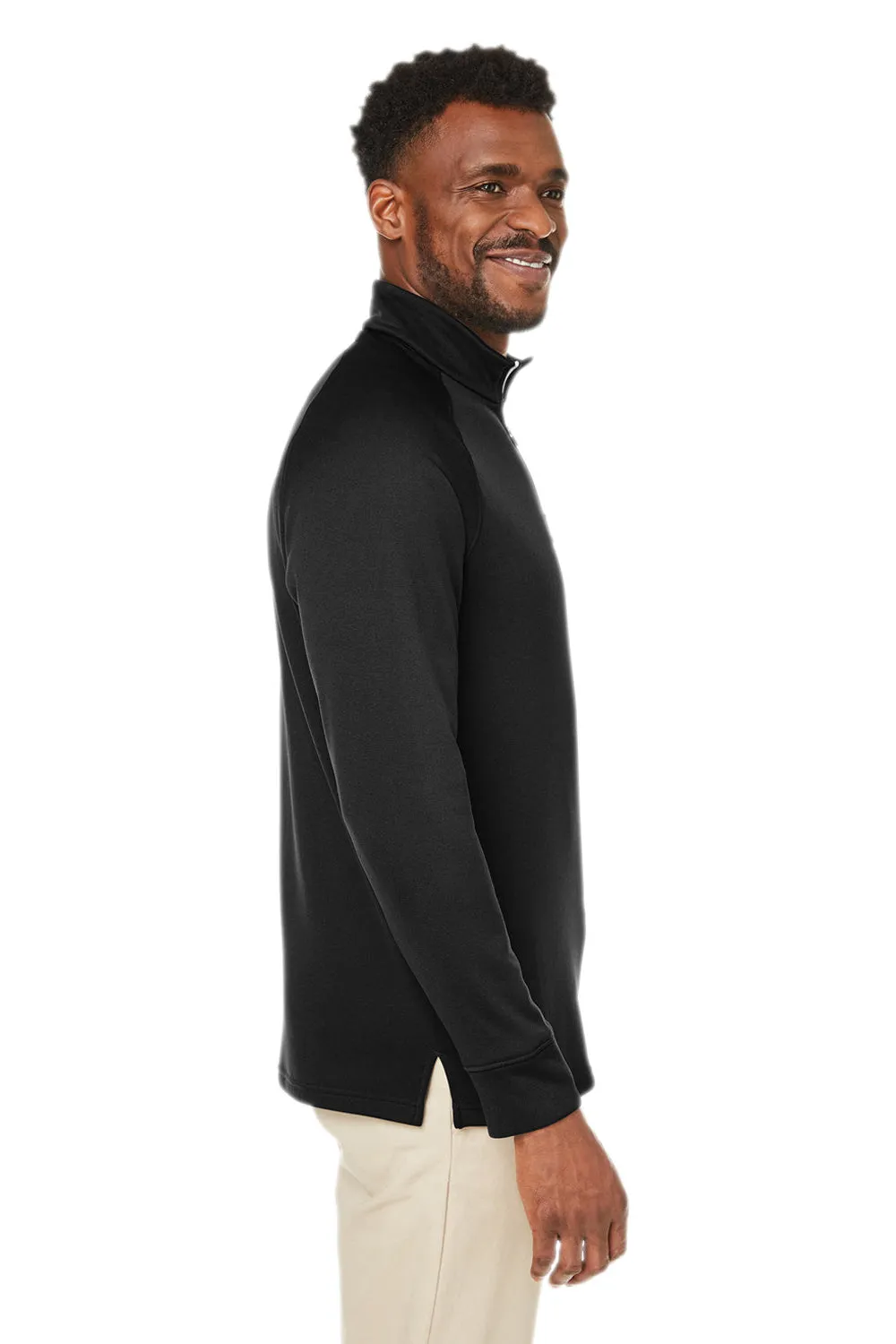 Core 365 Herren Fusion ChromaSoft Anti-Static Fleece 1/4-Zip Sweatshirt mit Tasche - Schwarz