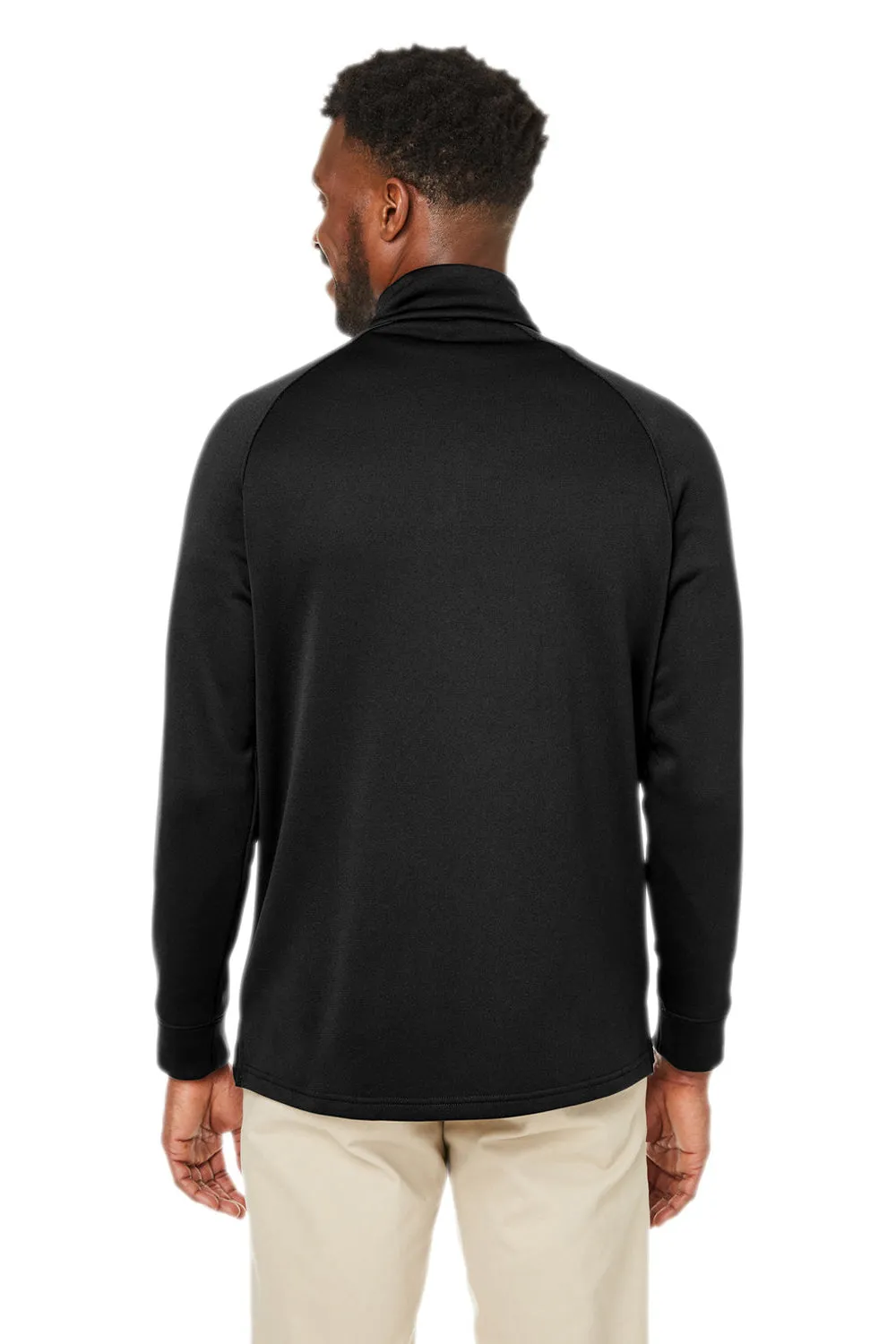 Core 365 Herren Fusion ChromaSoft Anti-Static Fleece 1/4-Zip Sweatshirt mit Tasche - Schwarz