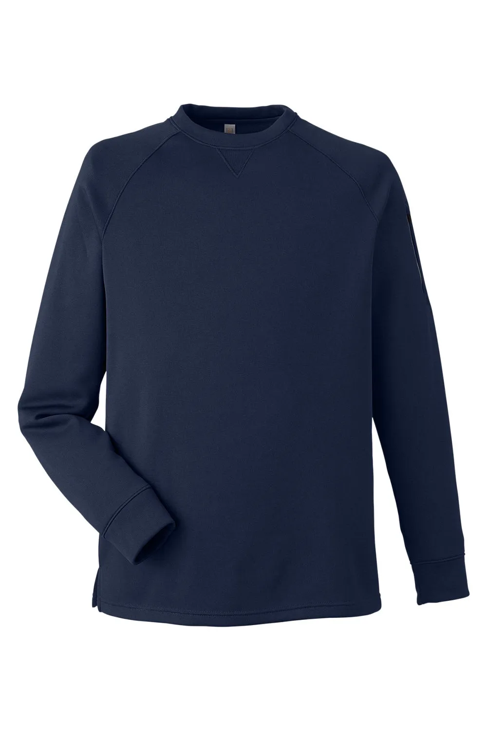 Core 365 Herren Fusion ChromaSoft Anti-Static Fleece Crewneck Sweatshirt mit Tasche - Klassisches Marineblau - Ausverkauf