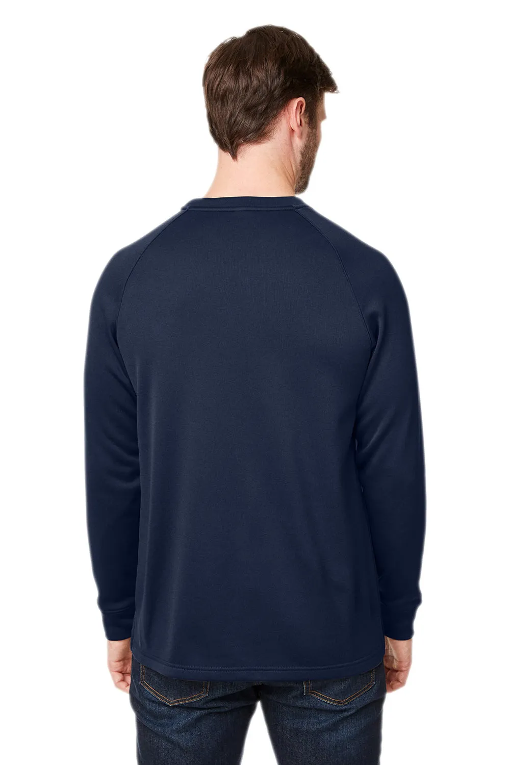Core 365 Herren Fusion ChromaSoft Anti-Static Fleece Crewneck Sweatshirt mit Tasche - Klassisches Marineblau - Ausverkauf