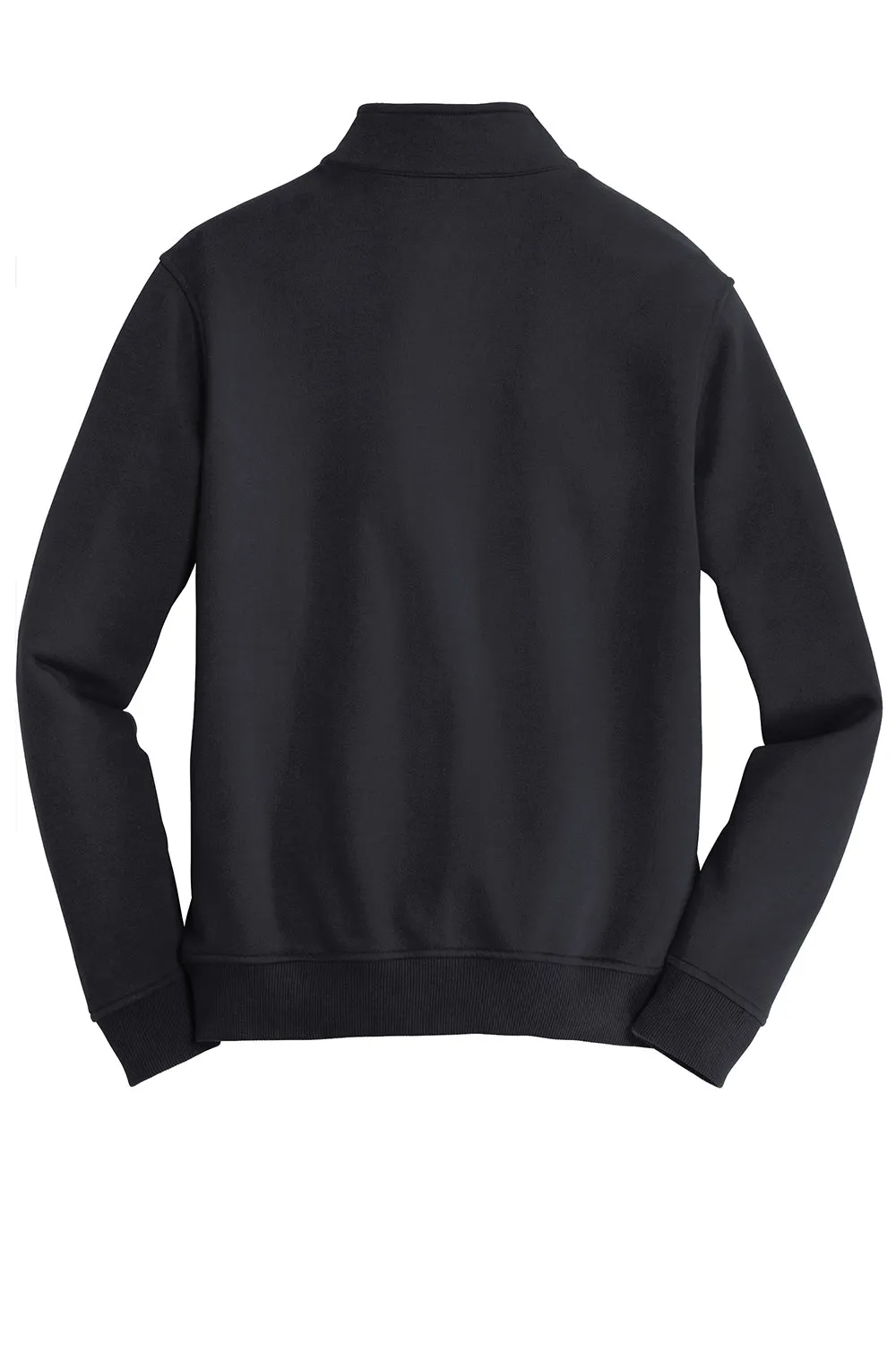 CornerStone Herren Fleece 1/4 Zip Sweatshirt mit Taschen - Dunkelmarineblau