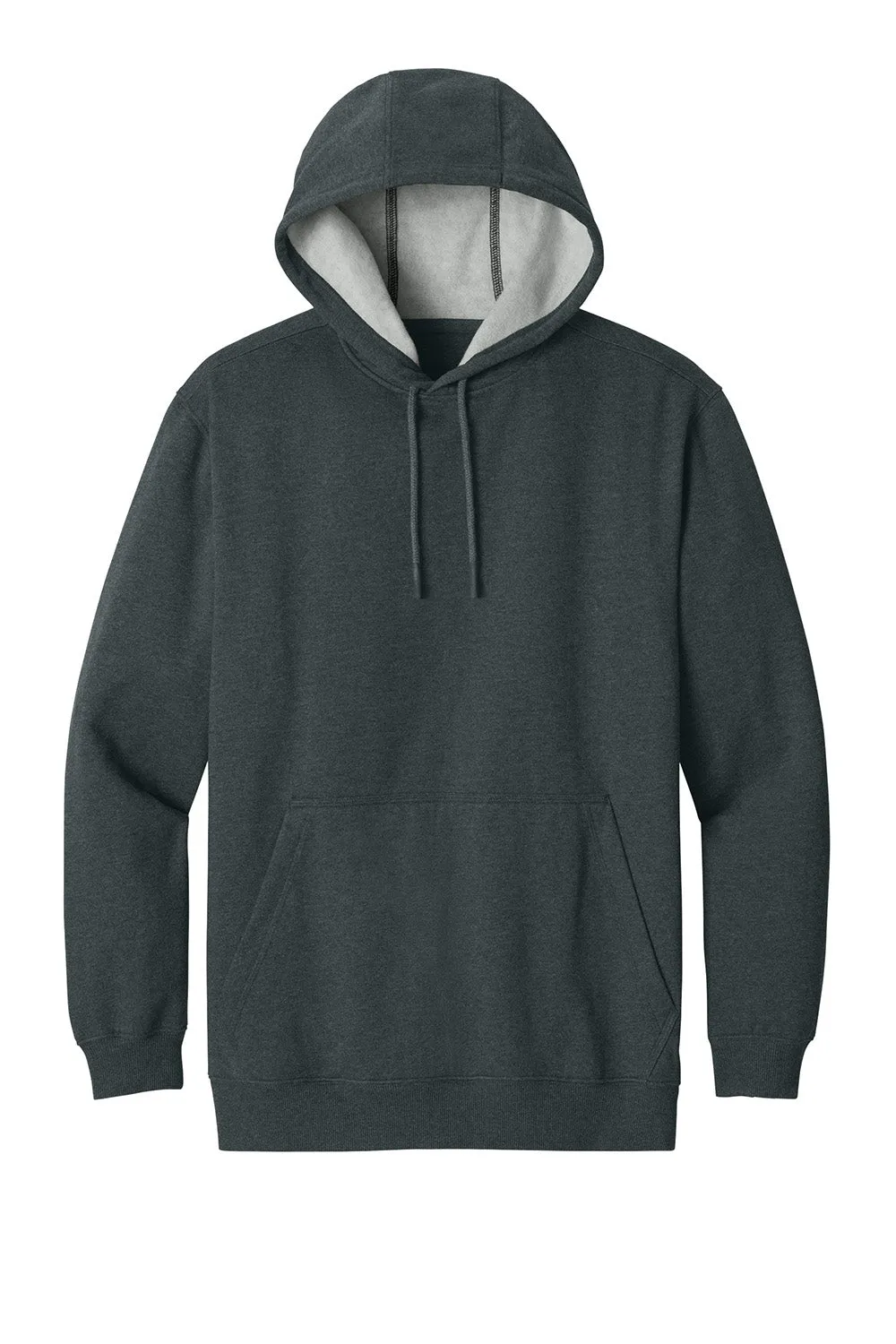 CornerStone Herren Robustes Fleece Kapuzenpullover Hoodie mit Kangaroo-Tasche - Heather Charcoal Grau