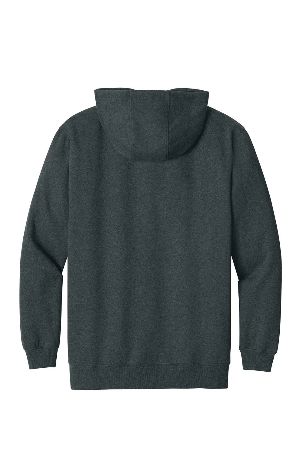 CornerStone Herren Robustes Fleece Kapuzenpullover Hoodie mit Kangaroo-Tasche - Heather Charcoal Grau