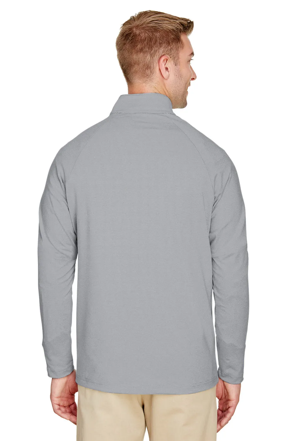 Devon & Jones Herren CrownLux Clubhouse Performance Feuchtigkeitstransportierendes 1/4-Zip Sweatshirt - Schwarz