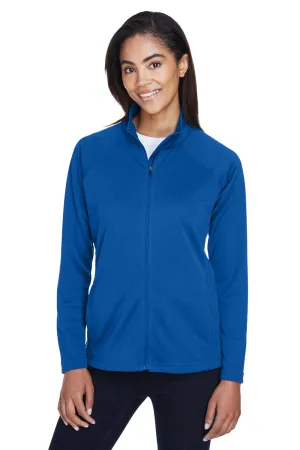 Devon & Jones Damen Compass Stretch Tech Feuchtigkeitstransportierender Full-Zip Sweatshirt mit Taschen - Echt Royalblau