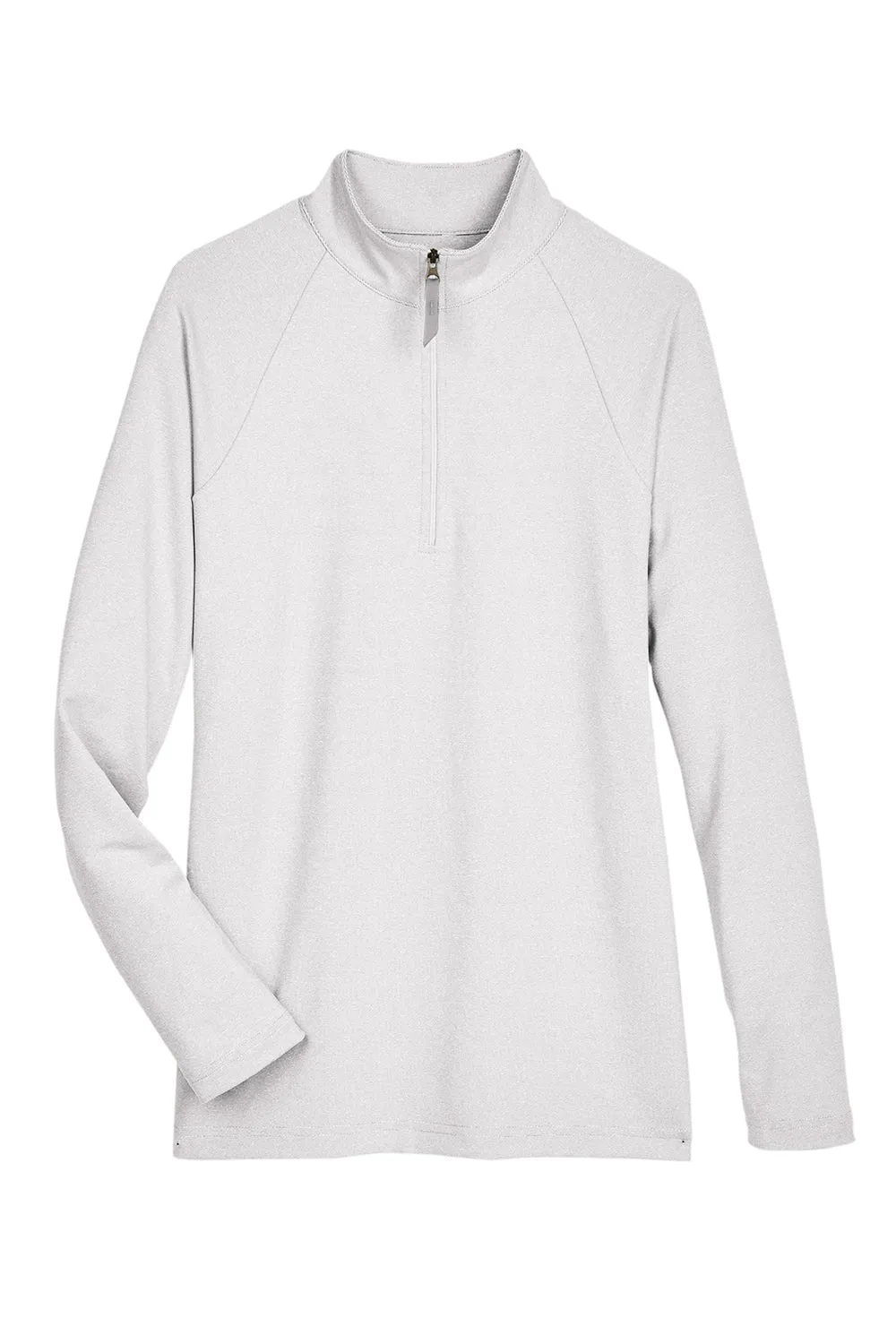 Devon & Jones Damen CrownLux Clubhouse Performance Feuchtigkeitstransportierendes 1/4-Zip Sweatshirt - Silbergrau