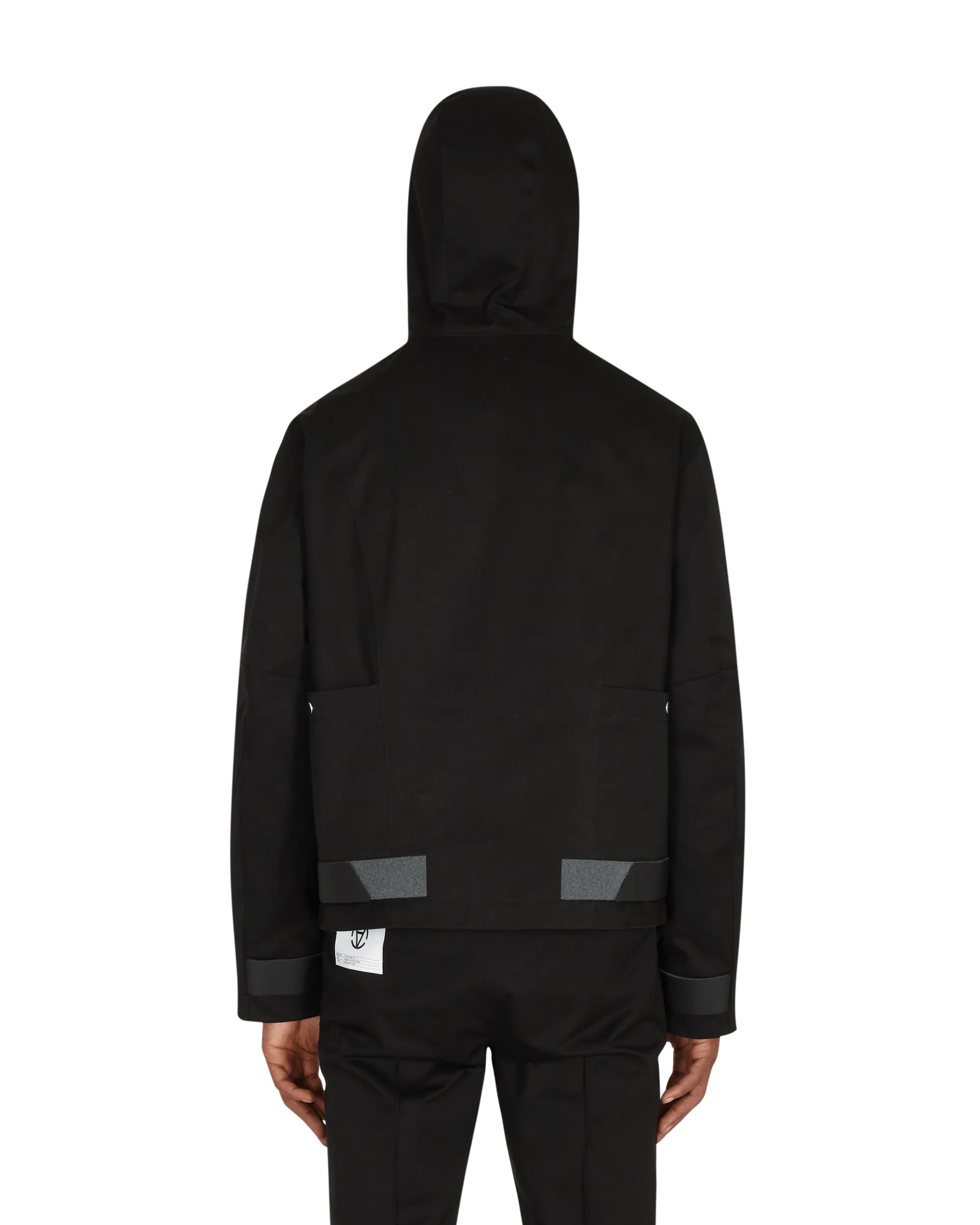 Diagonaler Yuma Anorak Schwarz