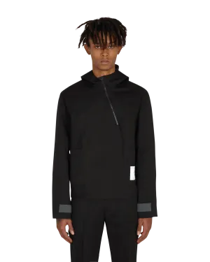 Diagonaler Yuma Anorak Schwarz