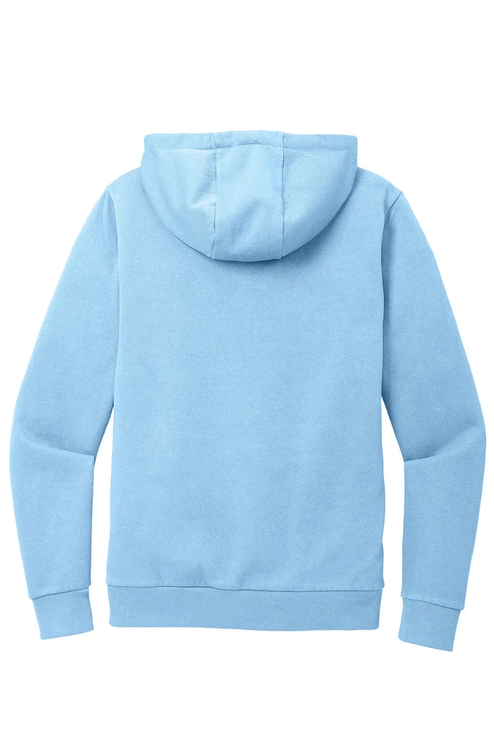 Herrenbezirk Wasch-Fleece Kapuzenpullover Hoodie mit Beuteltasche - Heritage Blau