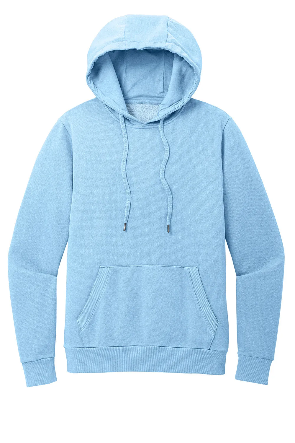 Herrenbezirk Wasch-Fleece Kapuzenpullover Hoodie mit Beuteltasche - Heritage Blau