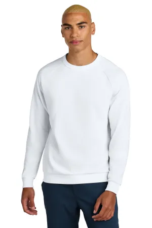 District Herren Perfektes Tri-Fleece Rundhalspullover - Weiß