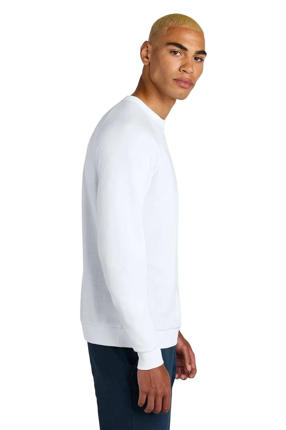 District Herren Perfektes Tri-Fleece Rundhalspullover - Weiß