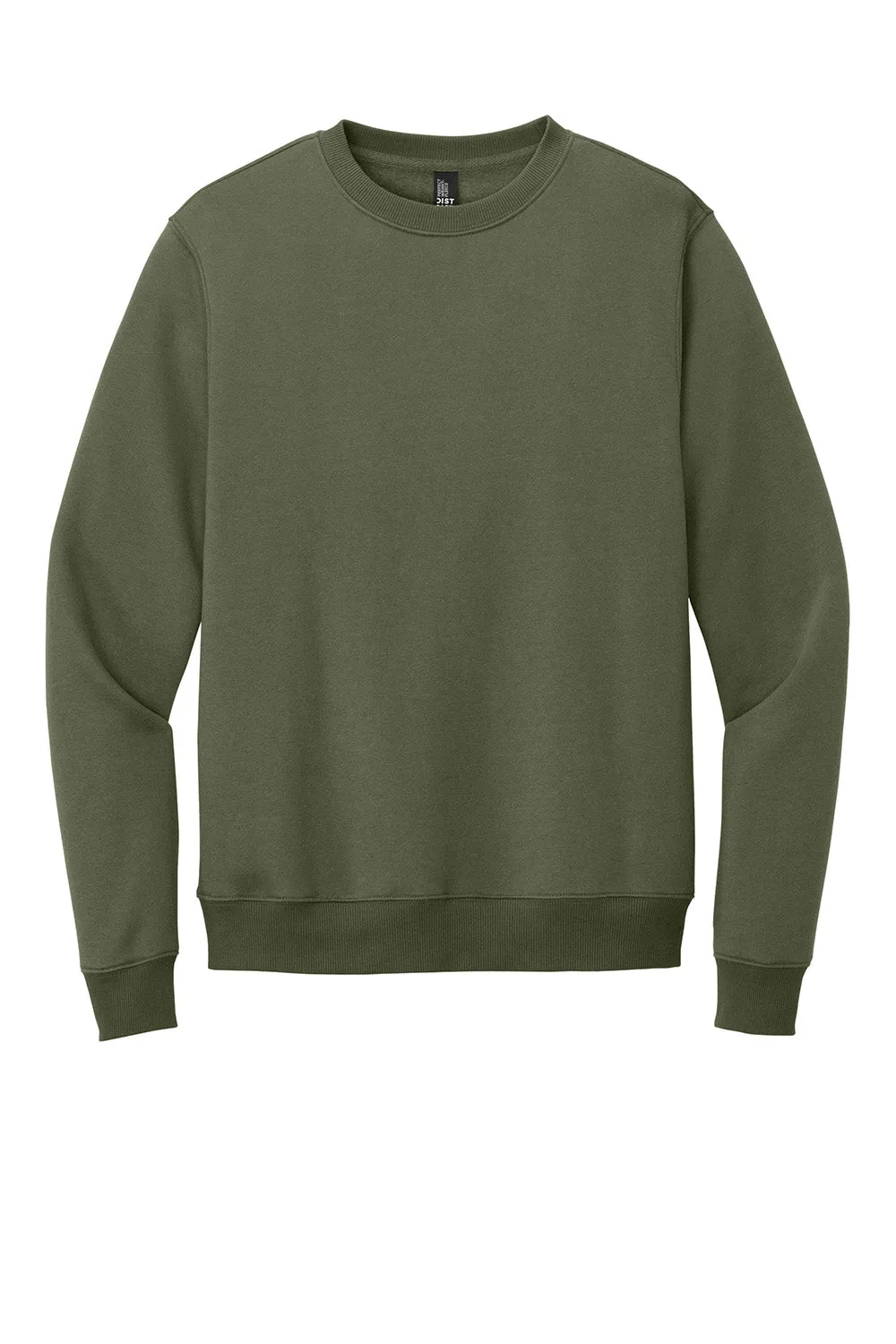 District Herren Perfektes Gewicht Fleece Pullover - Militärgrün