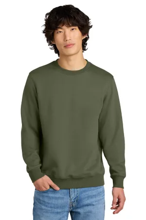 District Herren Perfektes Gewicht Fleece Pullover - Militärgrün