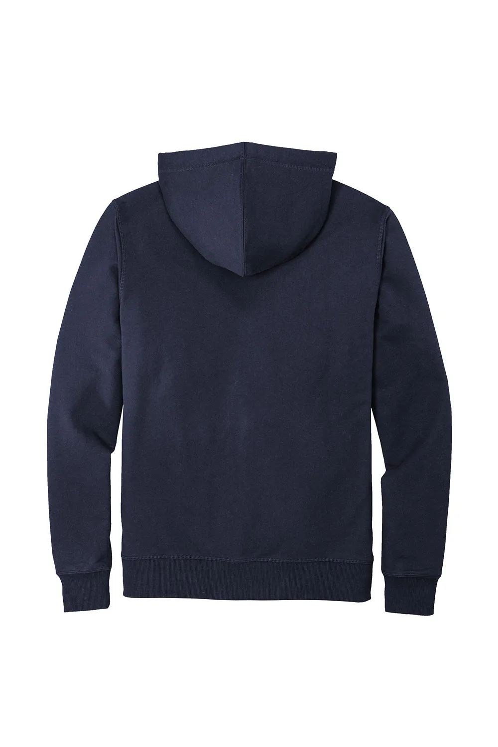 District Mens Re-Fleece Full-Zip Kapuzenpullover mit Taschen - Echt Marineblau