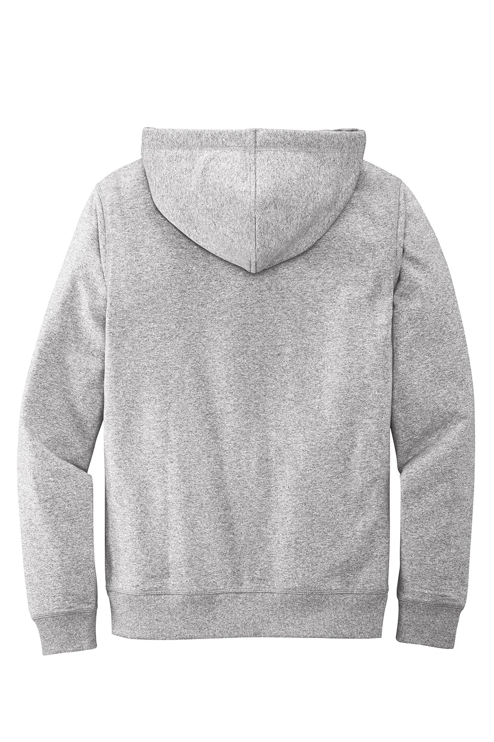 District Mens Re-Fleece Kapuzenpullover mit Kangaroo-Tasche - Heather Hellgrau