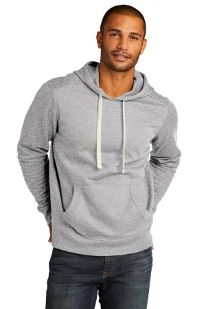 District Mens Re-Fleece Kapuzenpullover mit Kangaroo-Tasche - Heather Hellgrau