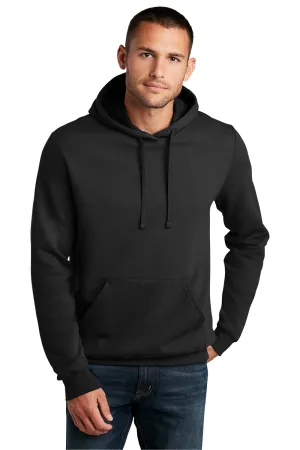 District Herren The Concert Fleece Kapuzenpullover Hoodie mit Kangaroo-Tasche - Schwarz