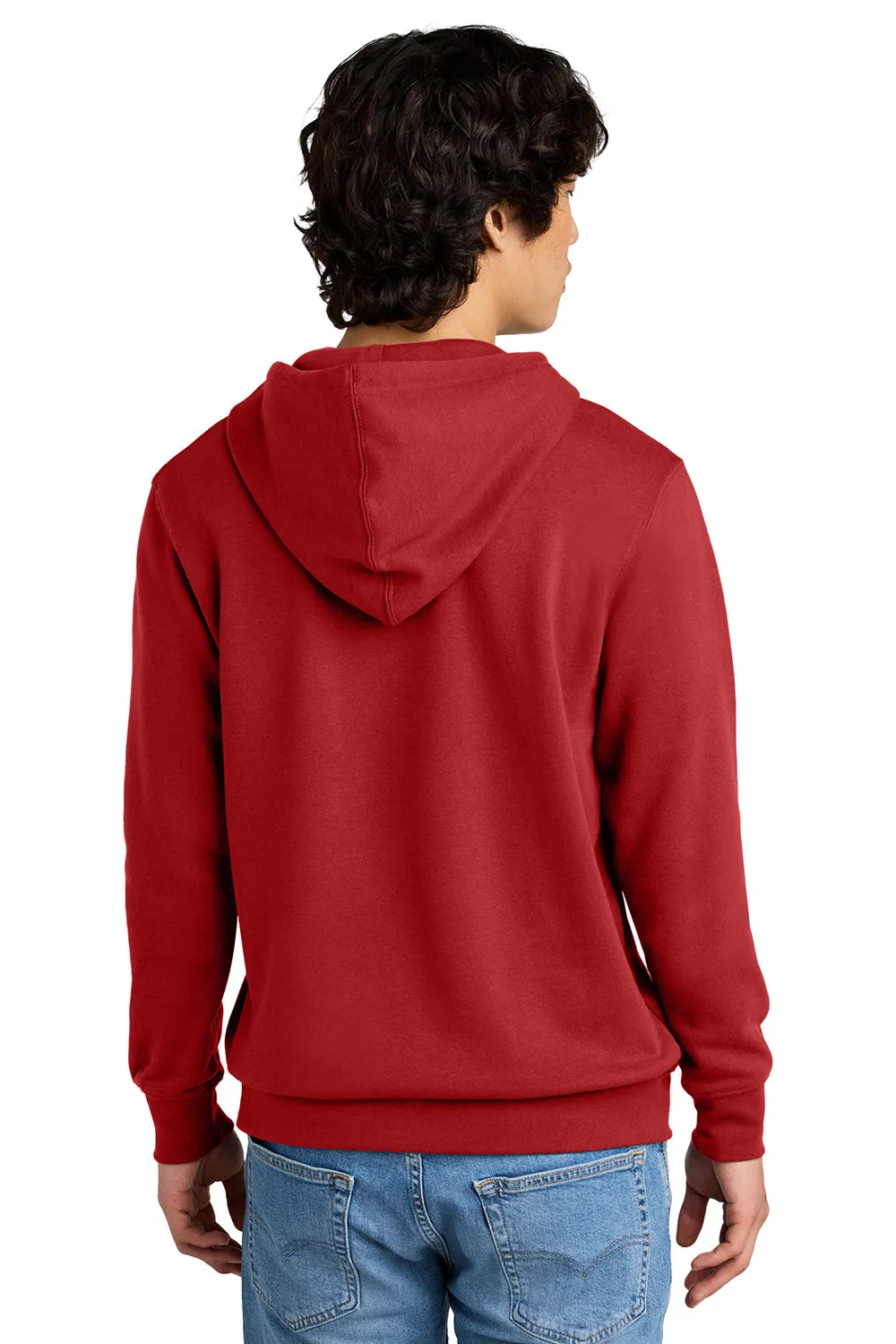 District Herren Sehr Wichtiger Fleece Kapuzenpullover Hoodie mit Kangaroo-Tasche - Klassisches Rot
