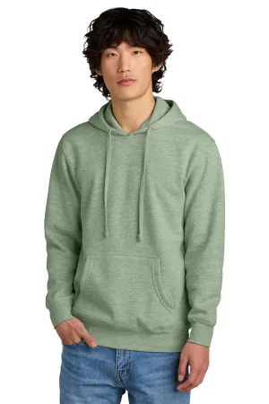 District Herren Sehr Wichtiger Fleece Kapuzenpullover Hoodie mit Kangaroo-Tasche - Heather Staubiger Salbei