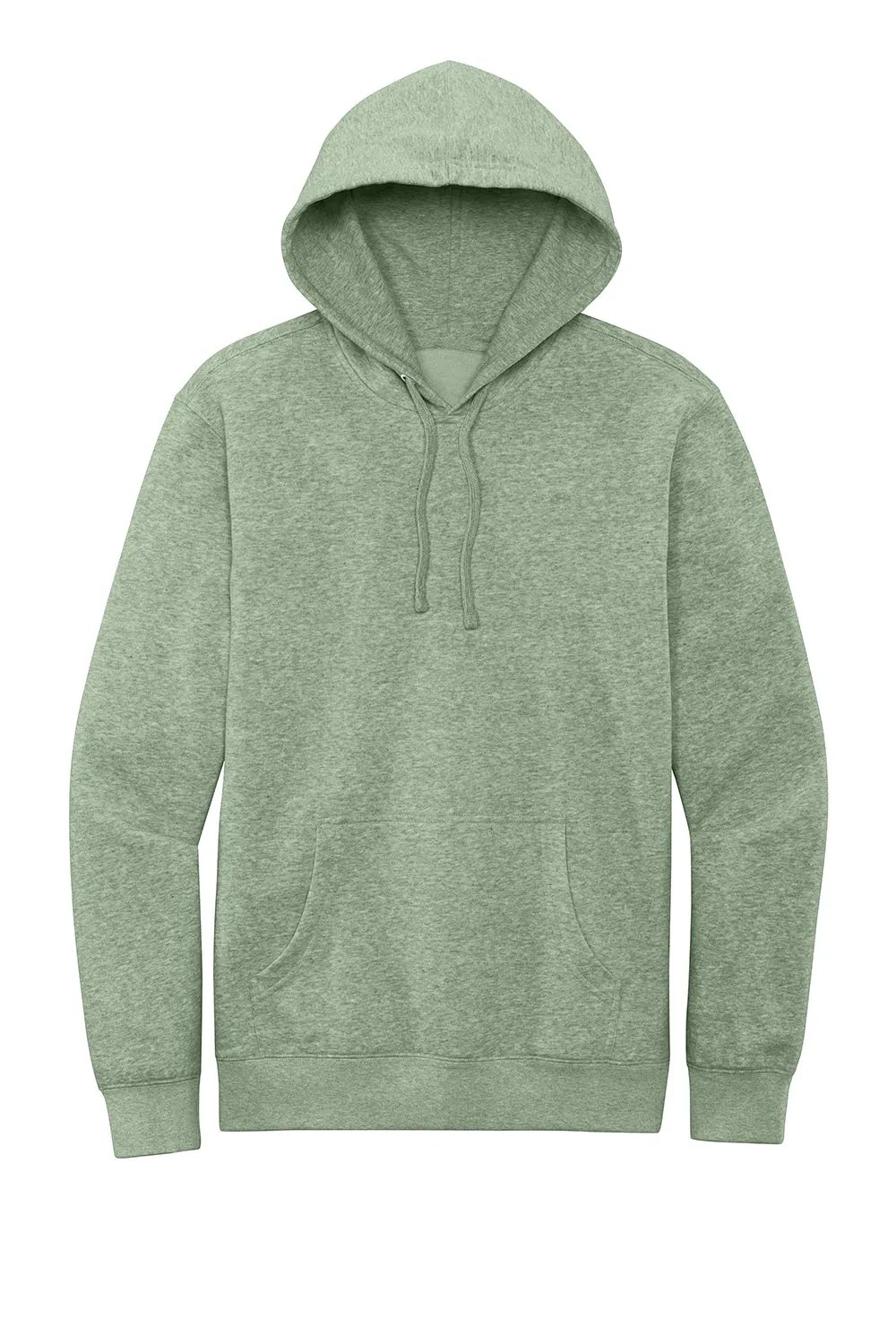 District Herren Sehr Wichtiger Fleece Kapuzenpullover Hoodie mit Kangaroo-Tasche - Heather Staubiger Salbei