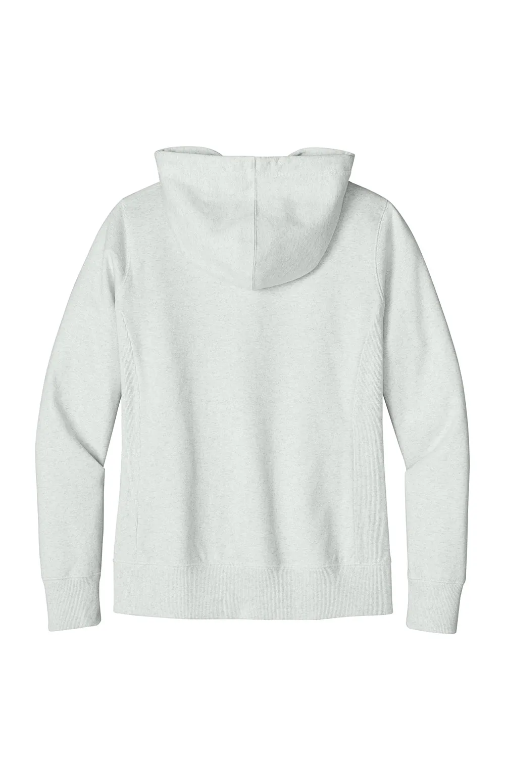District Damen Re-Fleece Full-Zip Kapuzenpullover mit Taschen - Aschgrau