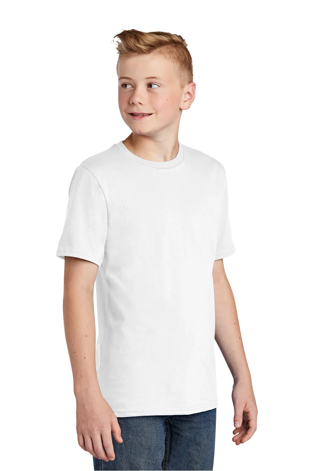 District Youth Wichtiges Kurzarm-Rundhals-T-Shirt - Weiß