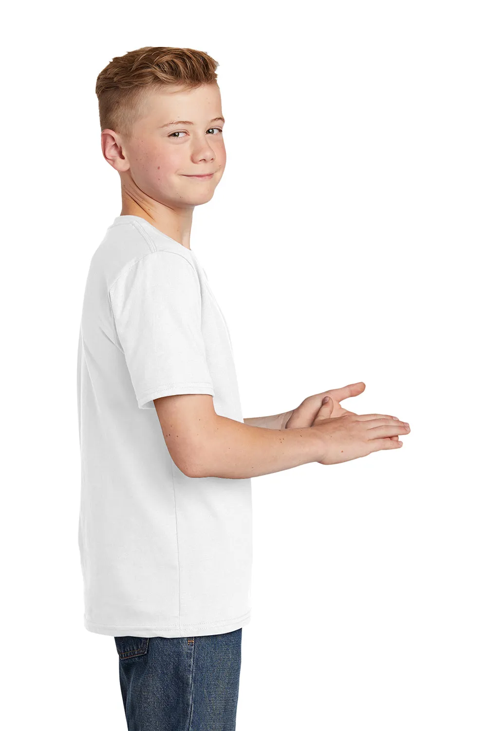 District Youth Wichtiges Kurzarm-Rundhals-T-Shirt - Weiß