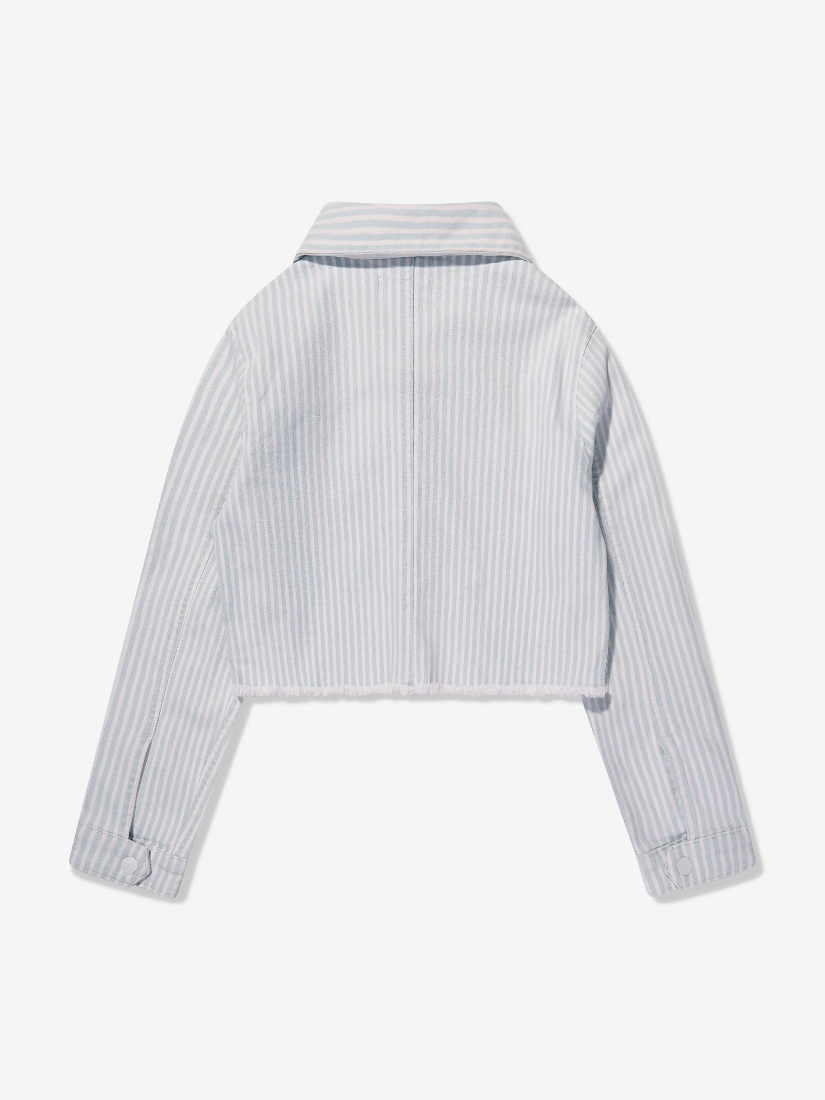 DL1961 Mädchen Manning Gestreifte Jacke in Blau