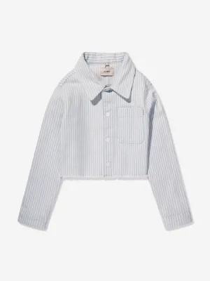 DL1961 Mädchen Manning Gestreifte Jacke in Blau