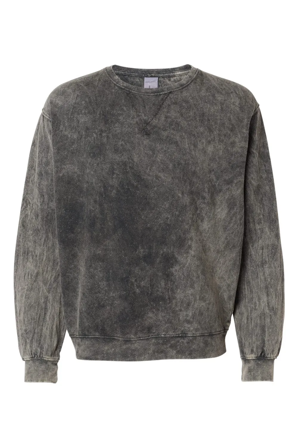 Dyenomite Herren Premium Fleece Mineral Wash Crewneck Sweatshirt - Grau Mineral Wash