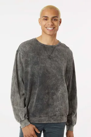 Dyenomite Herren Premium Fleece Mineral Wash Crewneck Sweatshirt - Grau Mineral Wash