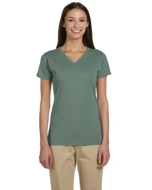 econscious EC3052 Damen 100% Bio-Baumwolle Kurzarm-T-Shirt mit V-Ausschnitt