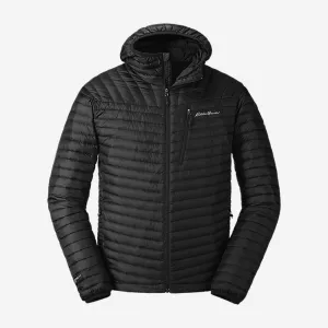 Eddie Bauer Herren MicroTherm 2.0 Daunenkapuzen-Pufferjacke - Schwarz Eddie Bauer