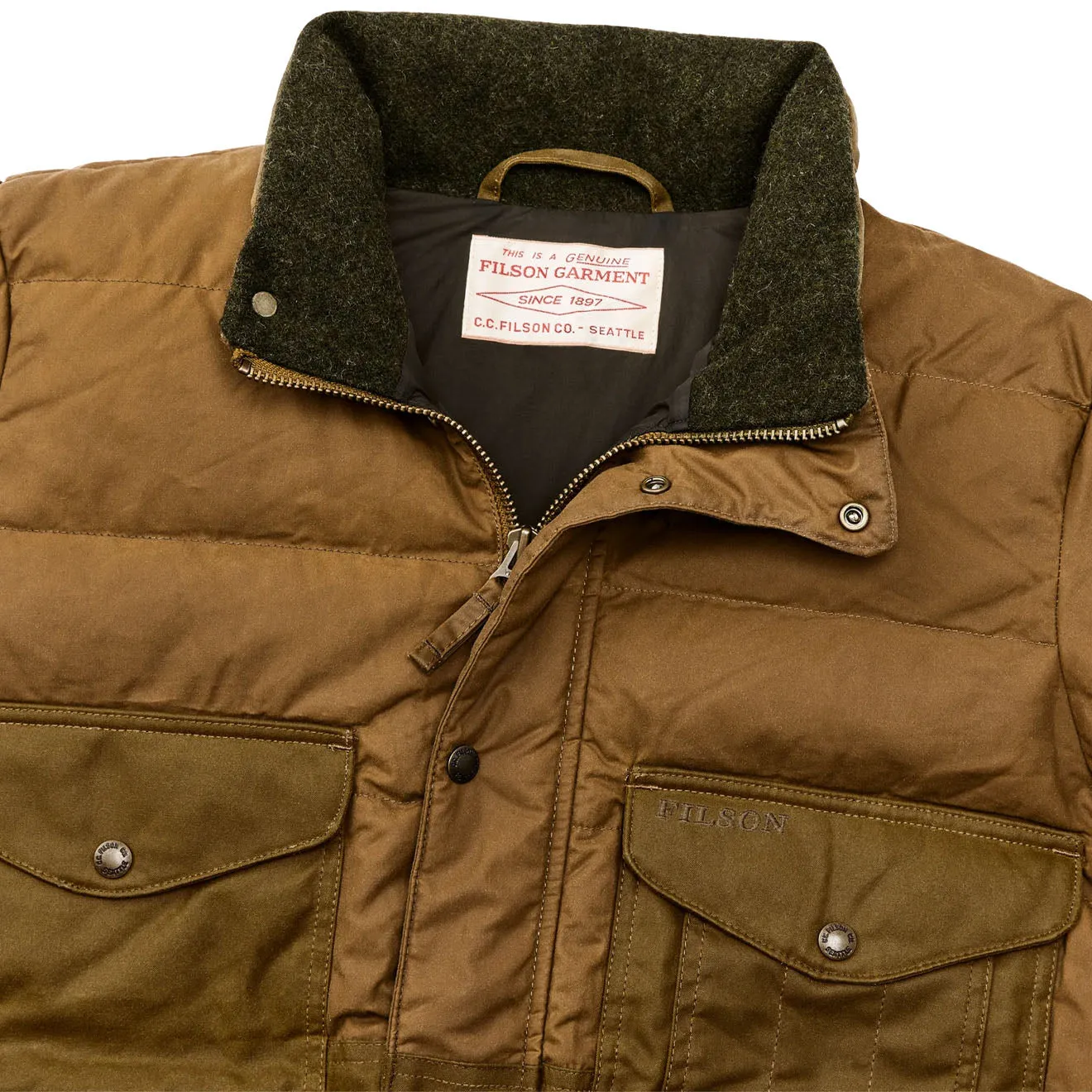 Filson Down Cruiser Dunkelbeige